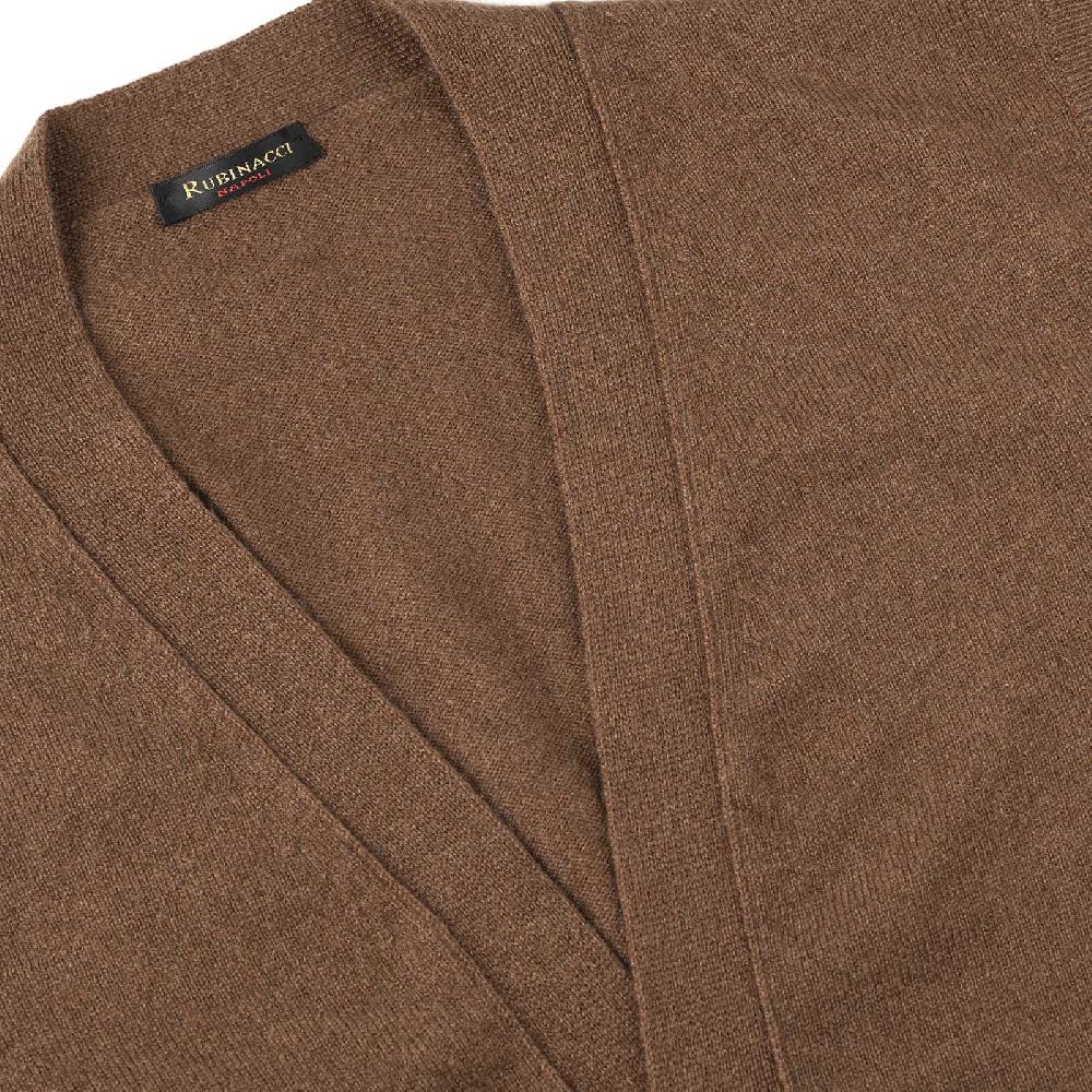 Rubinacci Gilet in cashmere nocciola Italy