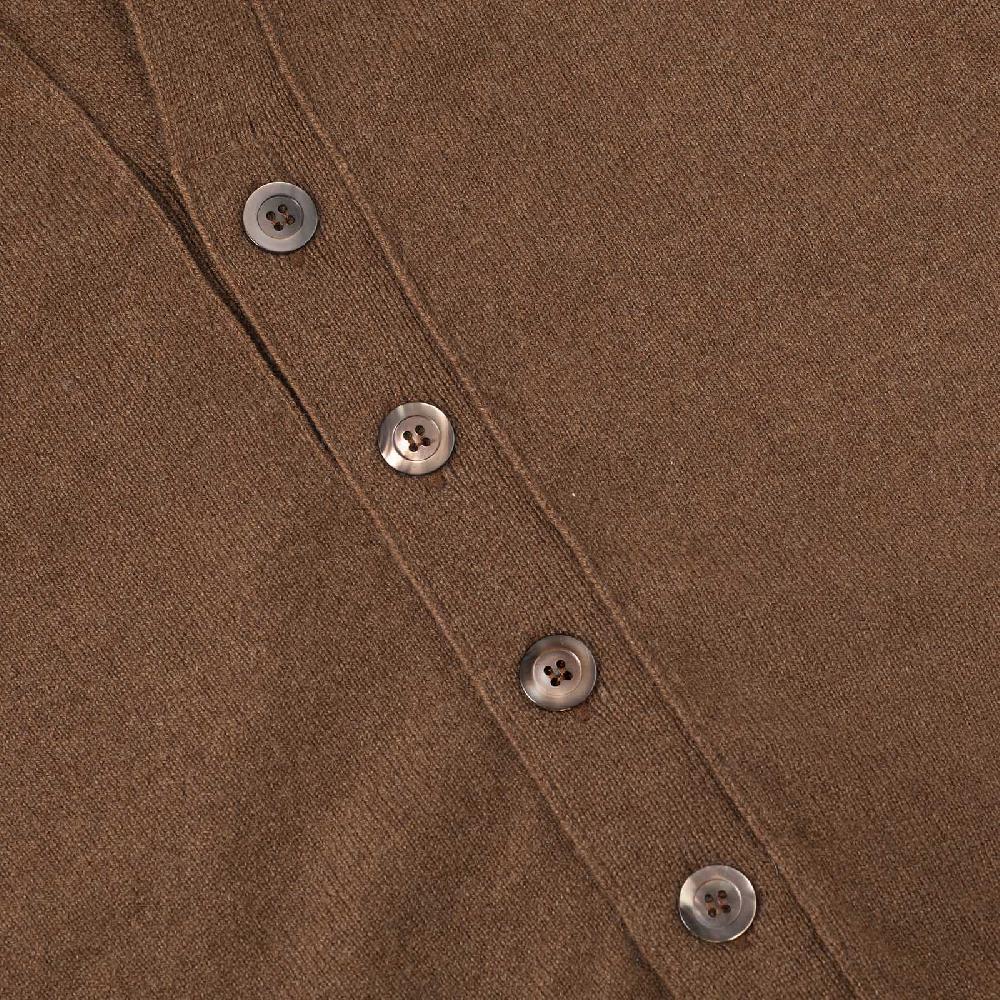 Rubinacci Gilet in cashmere nocciola Italy
