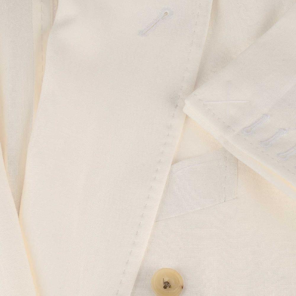 Rubinacci Giacca in lino bianco Nuovo