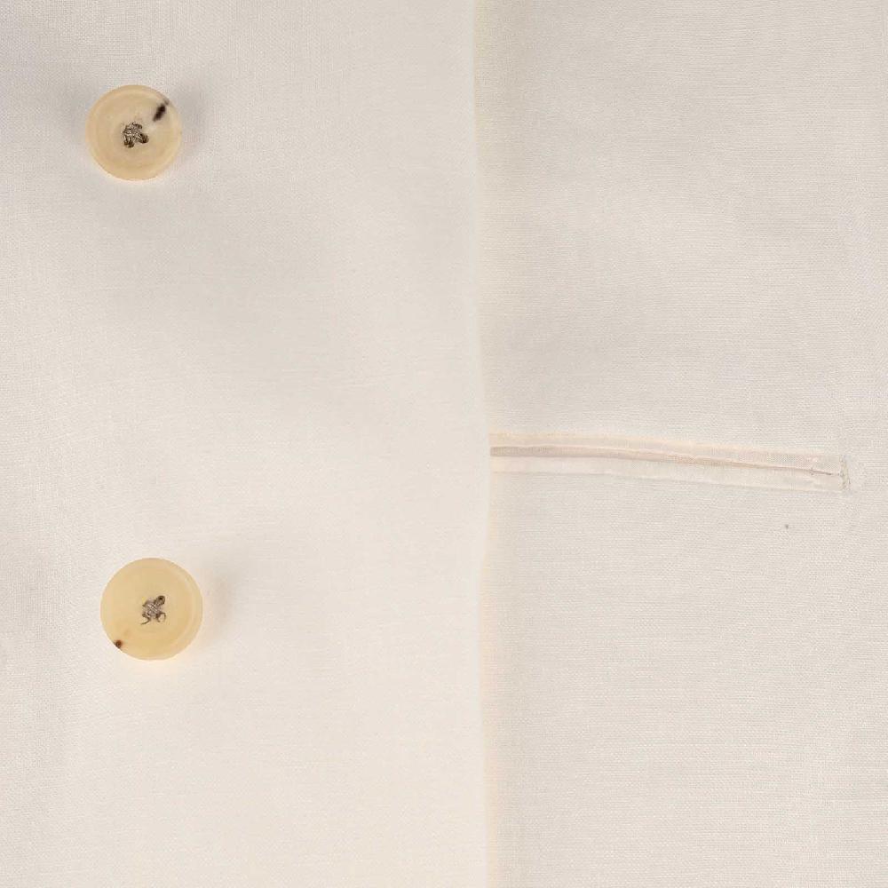 Rubinacci Giacca in lino bianco Nuovo