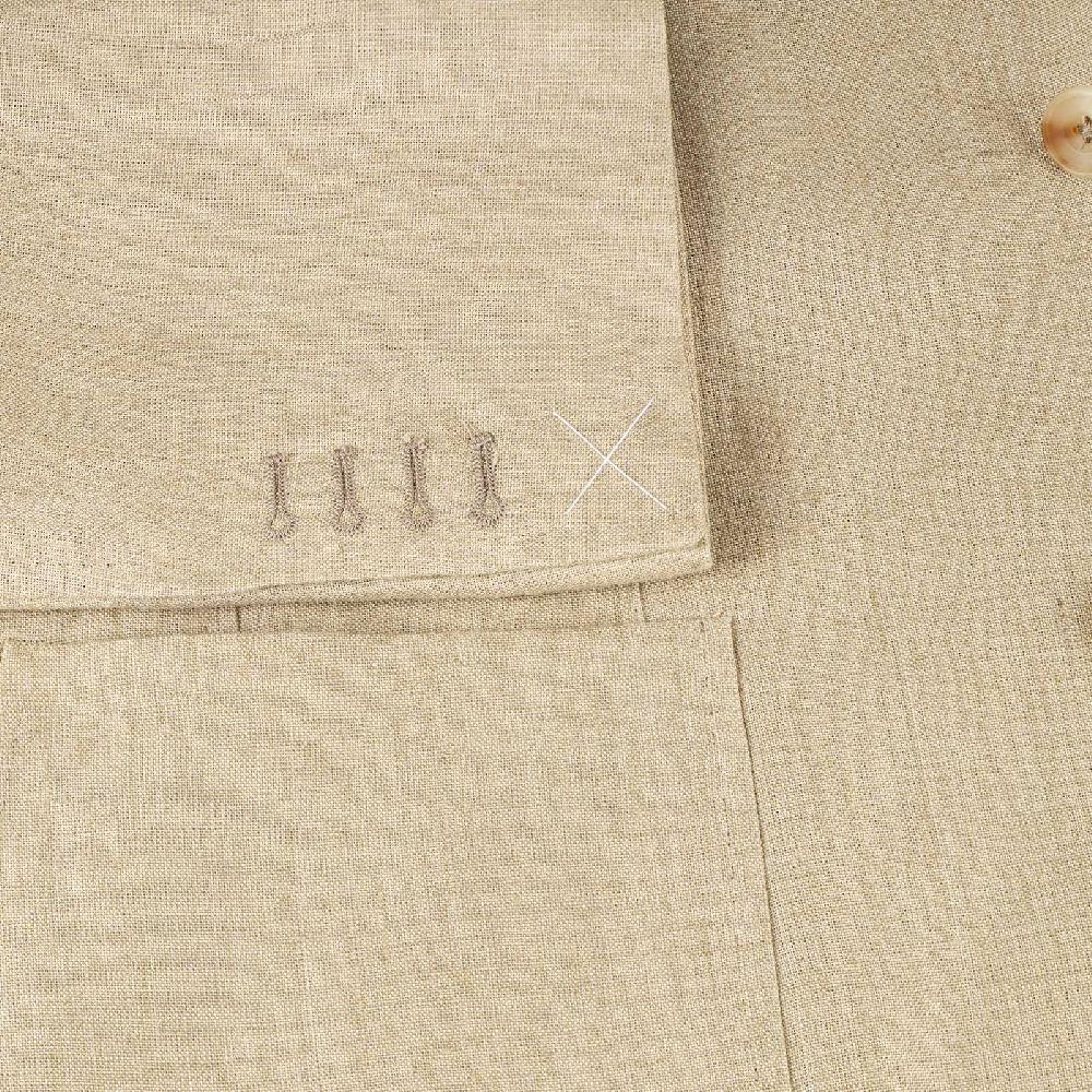 Rubinacci Giacca in lino beige Pezzi Unici