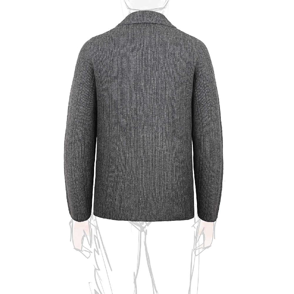 Rubinacci Cardigan doppio petto cashmere grigio Negozi Online