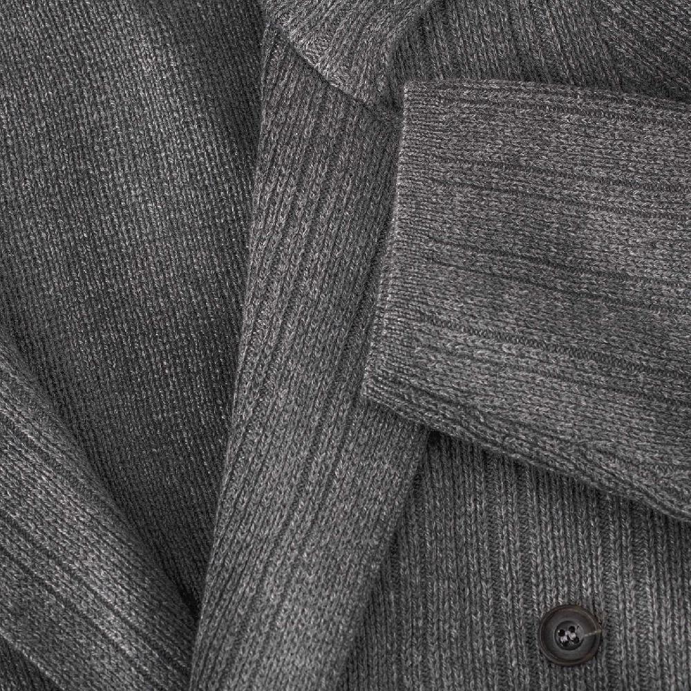 Rubinacci Cardigan doppio petto cashmere grigio Negozi Online