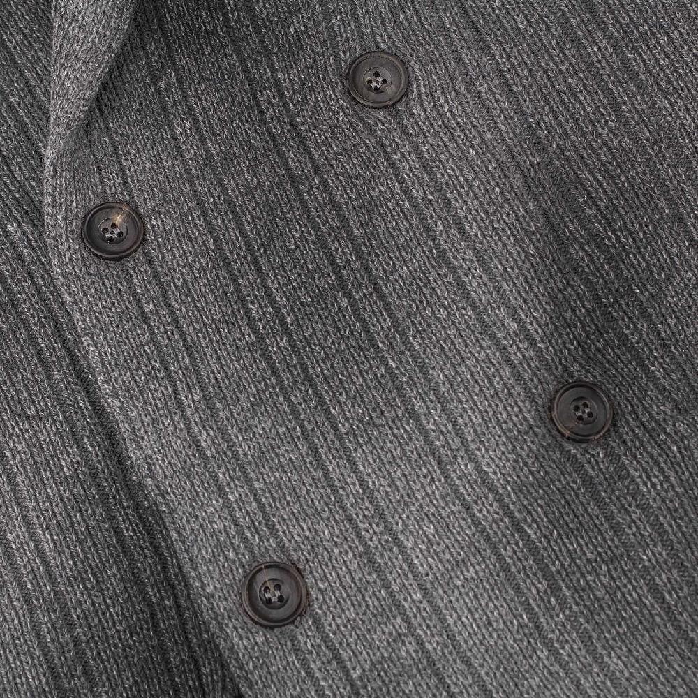 Rubinacci Cardigan doppio petto cashmere grigio Negozi Online