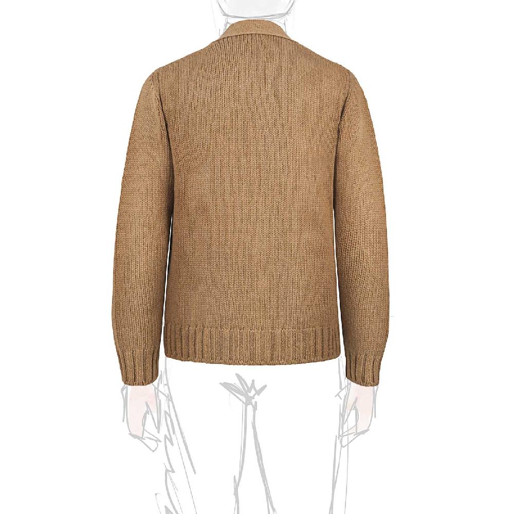 Rubinacci Cardigan cashmere rhum Acquista Ora