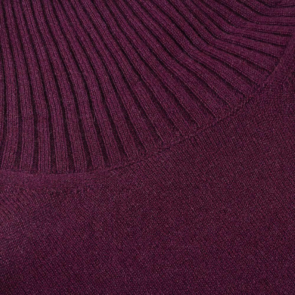 Rubinacci Collo alto in cashmere vino Prezzo Ridotto