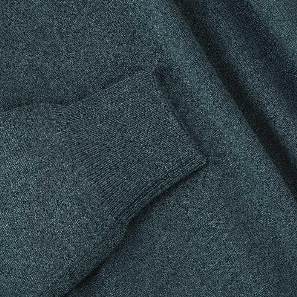 Rubinacci Girocollo in cashmere verde Presa