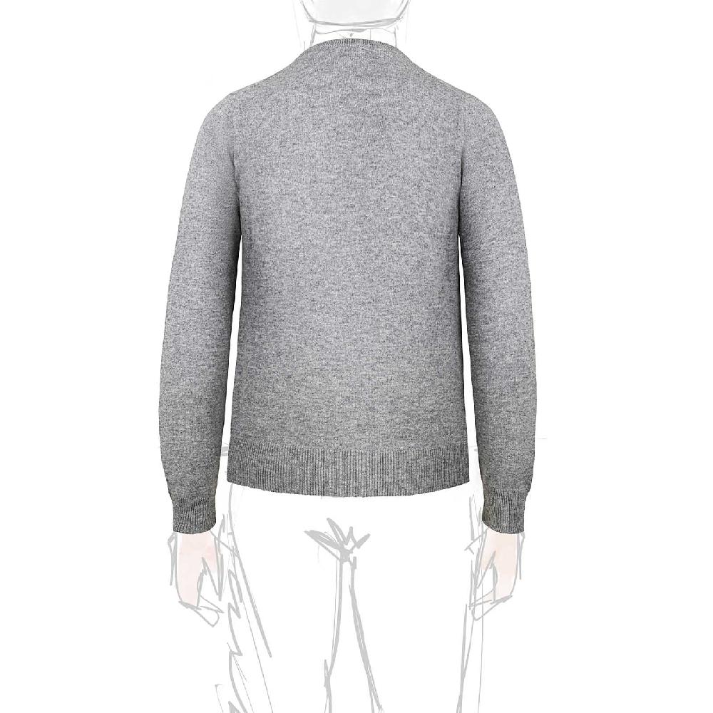 Rubinacci Girocollo in cashmere grigio Sconto