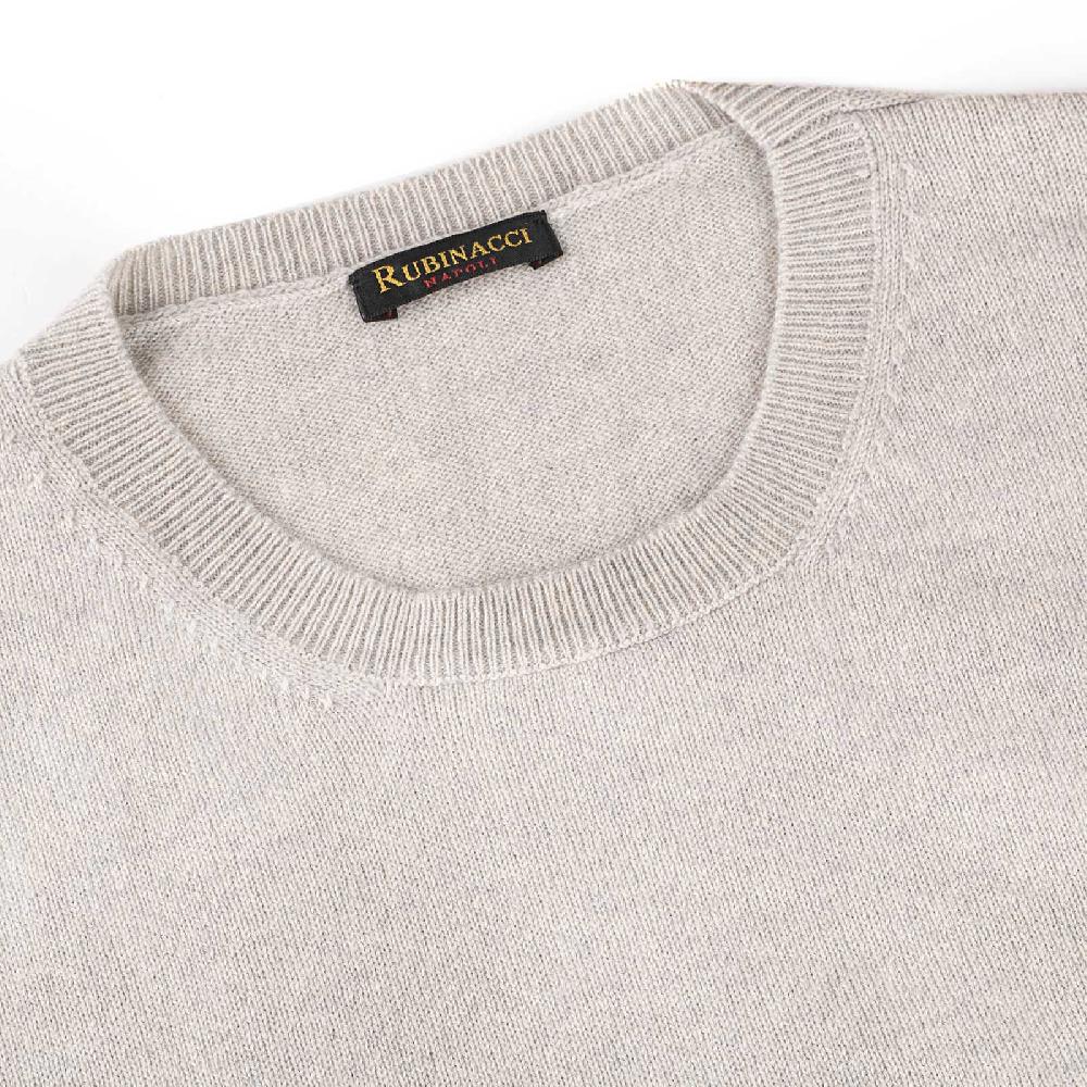 Rubinacci Girocollo in cashmere perla Online