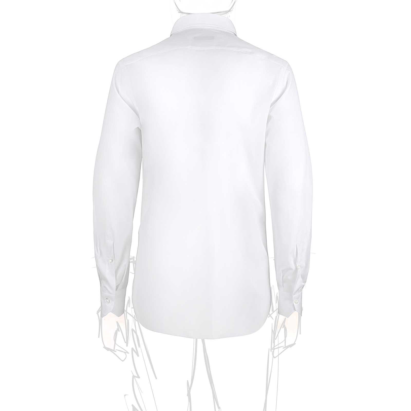 Rubinacci Camicia in cotone bianca Vendita Calda