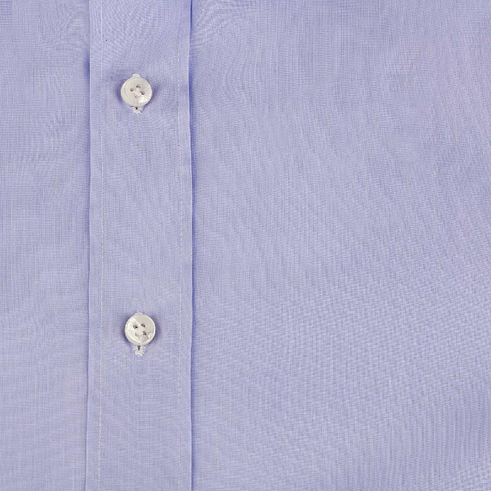 Rubinacci Camicia in cotone azzurra polsi gemelli Vendite Flash