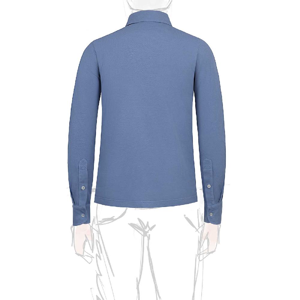 Rubinacci Camicia in piquet jeans Negozio
