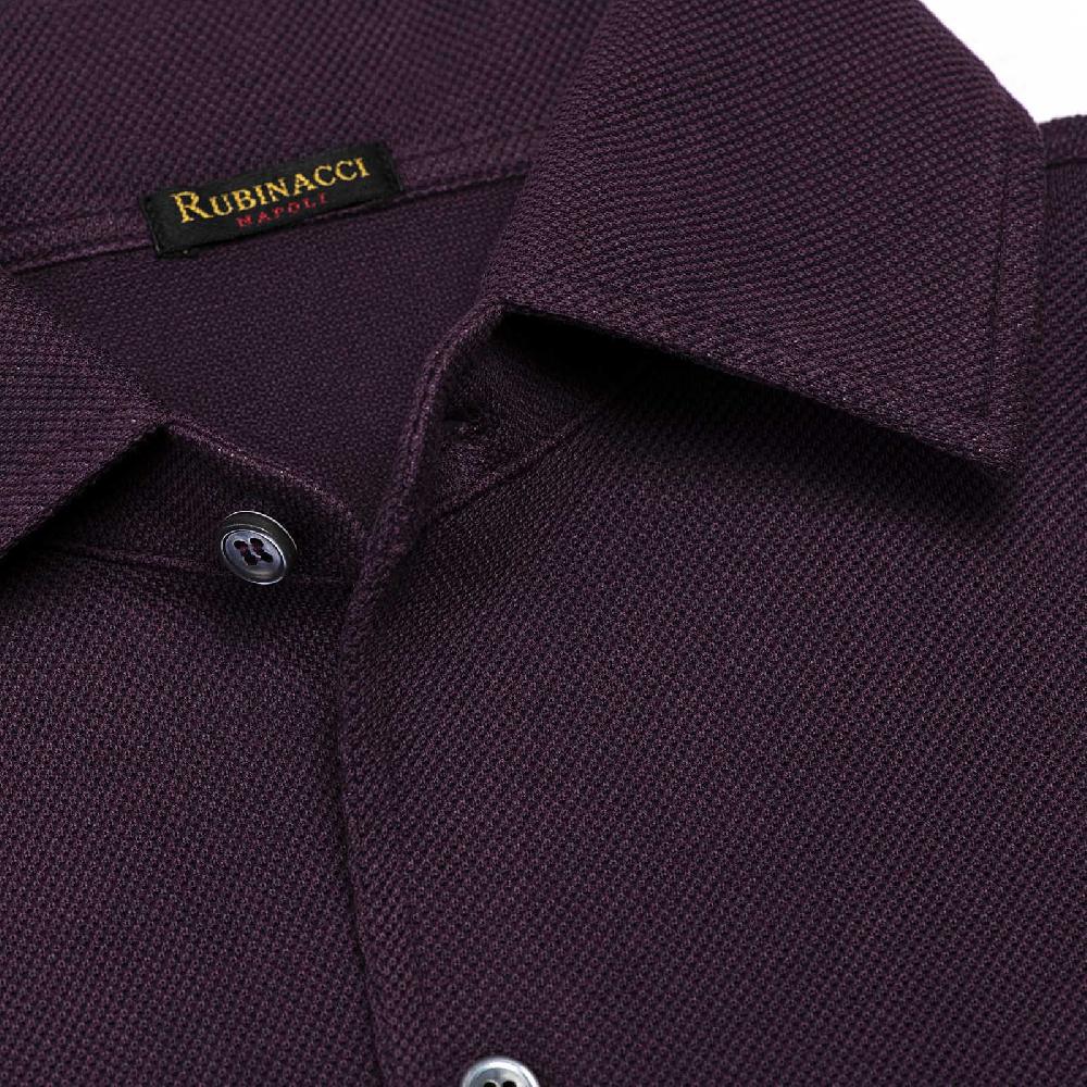 Rubinacci Camicia in piquet vino In Saldo