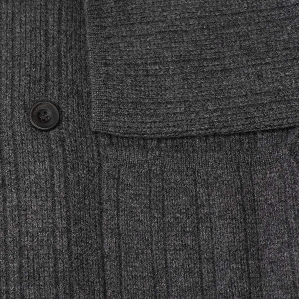 Rubinacci Cardigan doppio petto cashmere grigio Italy