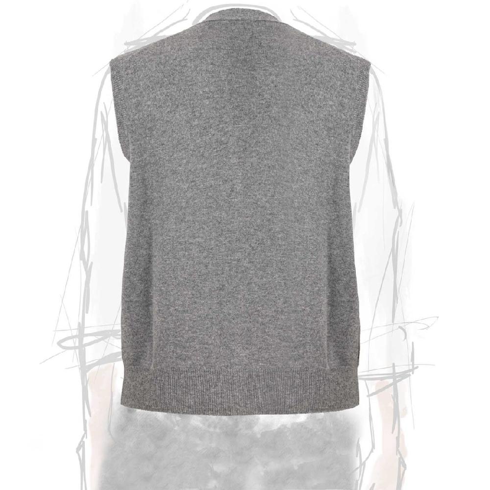 Rubinacci Gilet in cashmere grigio 2025