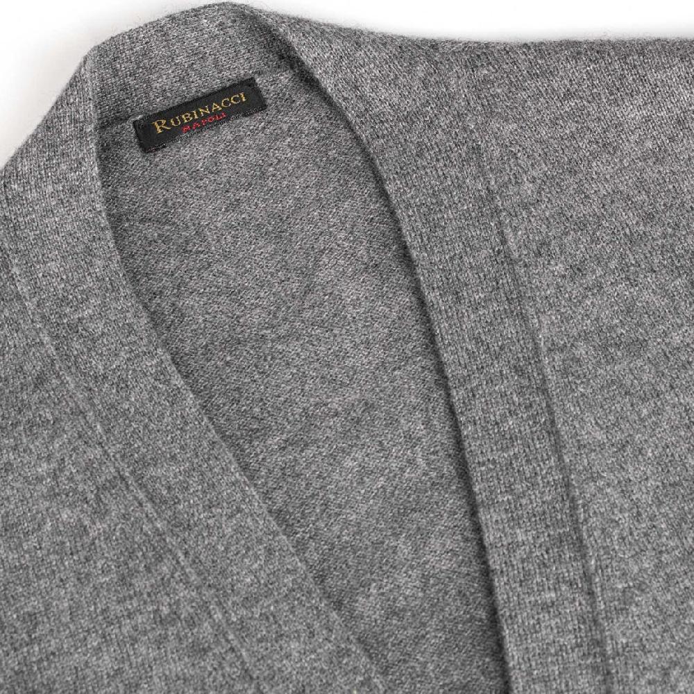 Rubinacci Gilet in cashmere grigio 2025