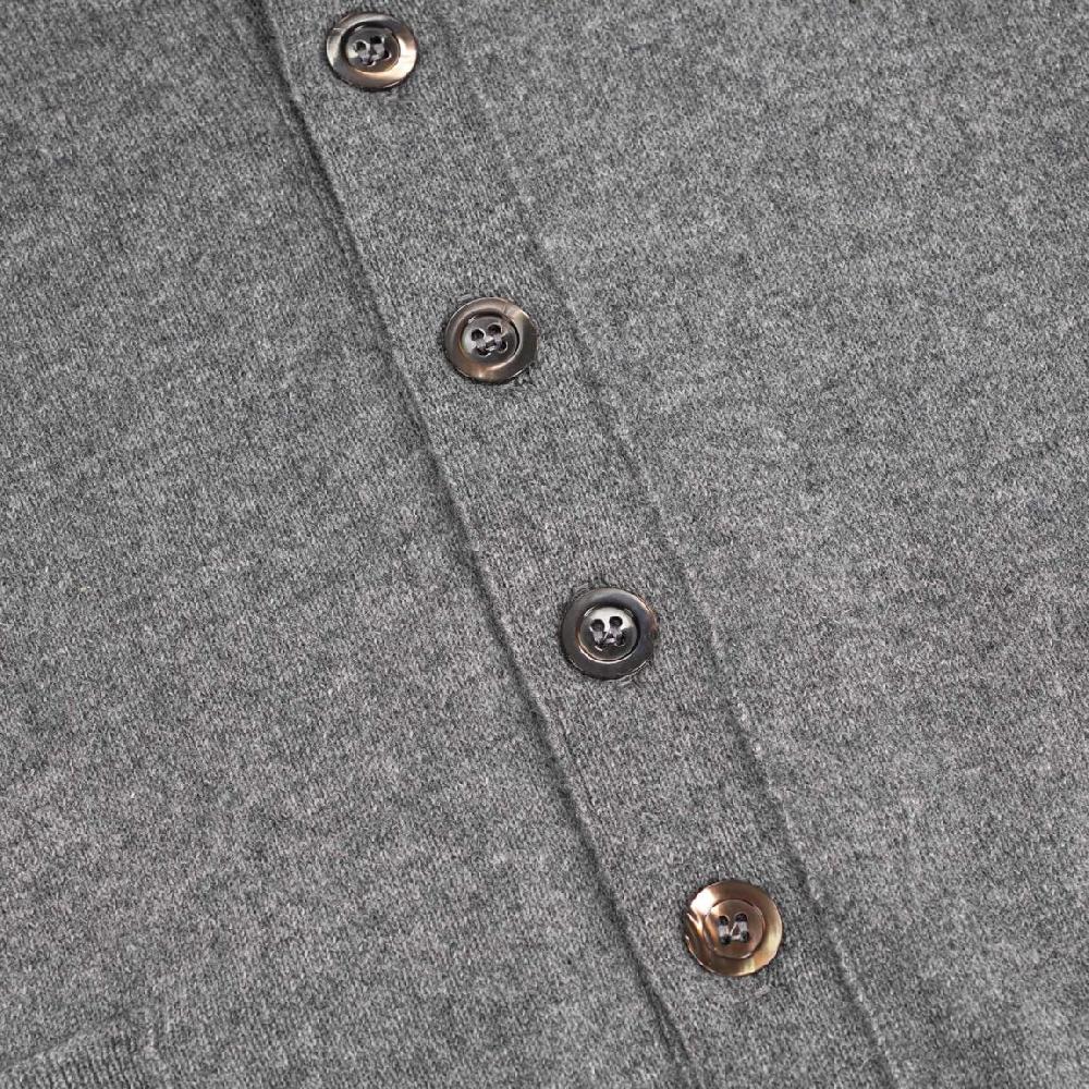 Rubinacci Gilet in cashmere grigio 2025