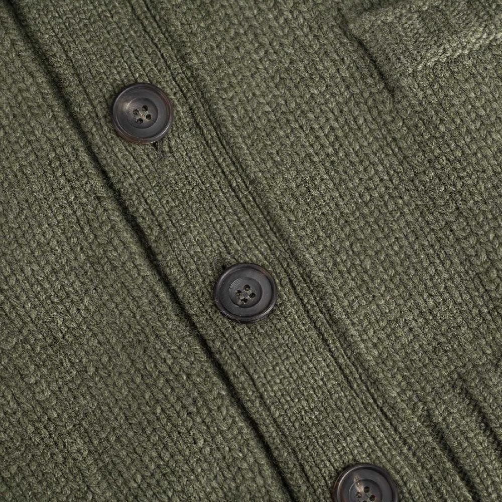 Rubinacci Cardigan cashmere verde oliva Qualità