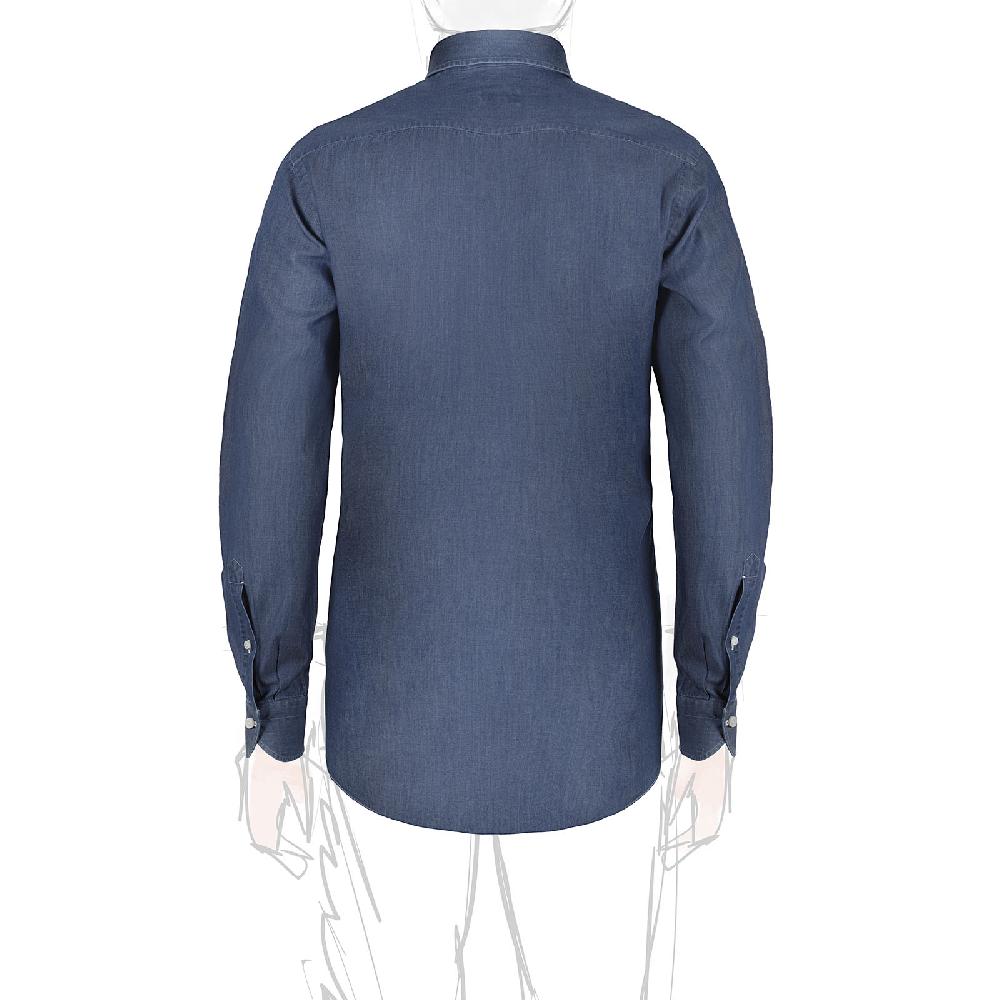 Rubinacci Camicia jeans blu Prezzo Ridotto