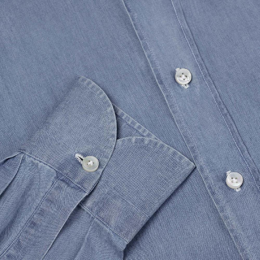 Rubinacci Camicia jeans chiaro Sottocosto