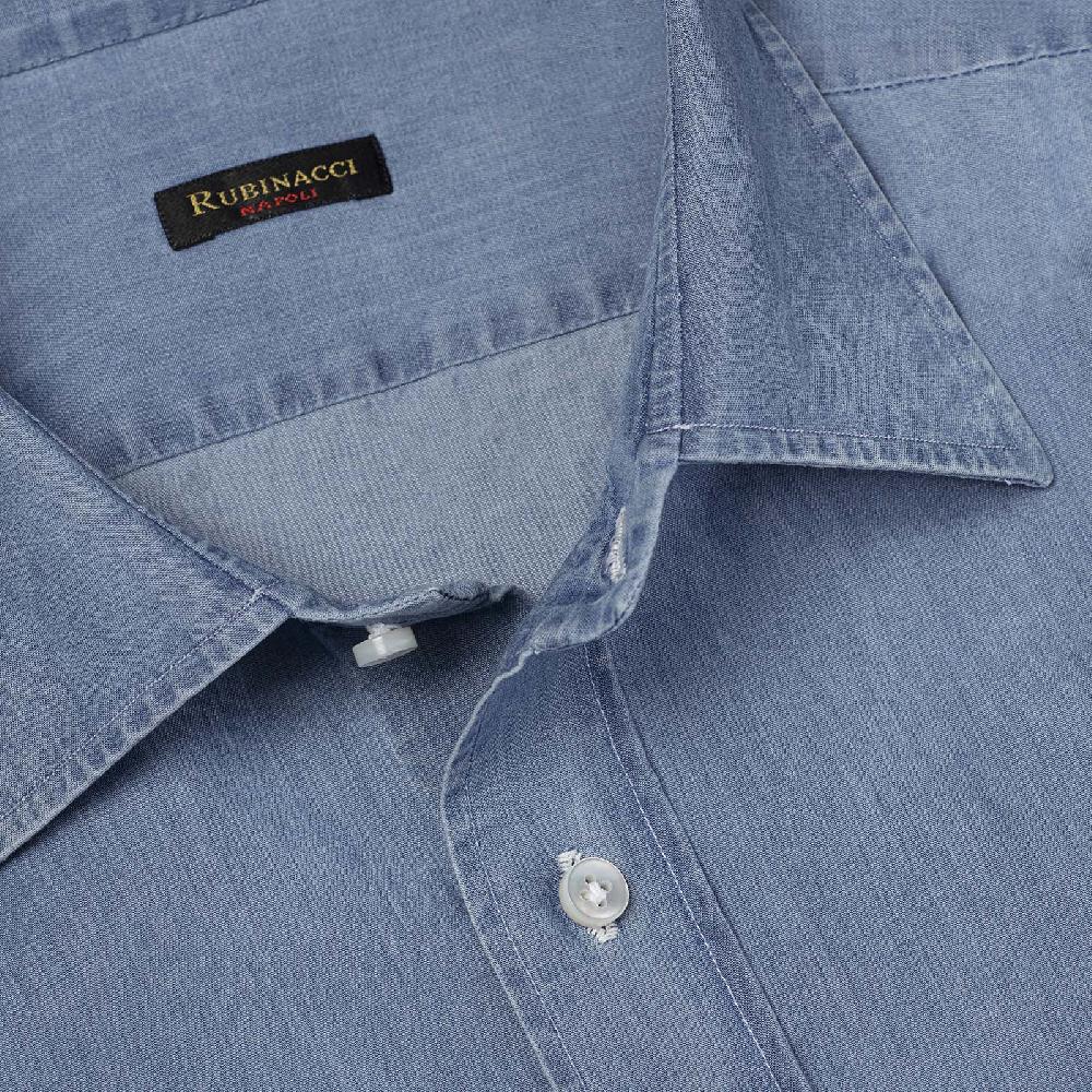 Rubinacci Camicia jeans chiaro Sottocosto