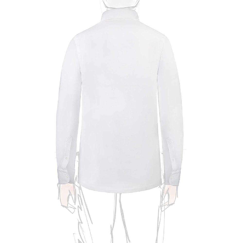 Rubinacci Camicia in piquet bianca Convenienza