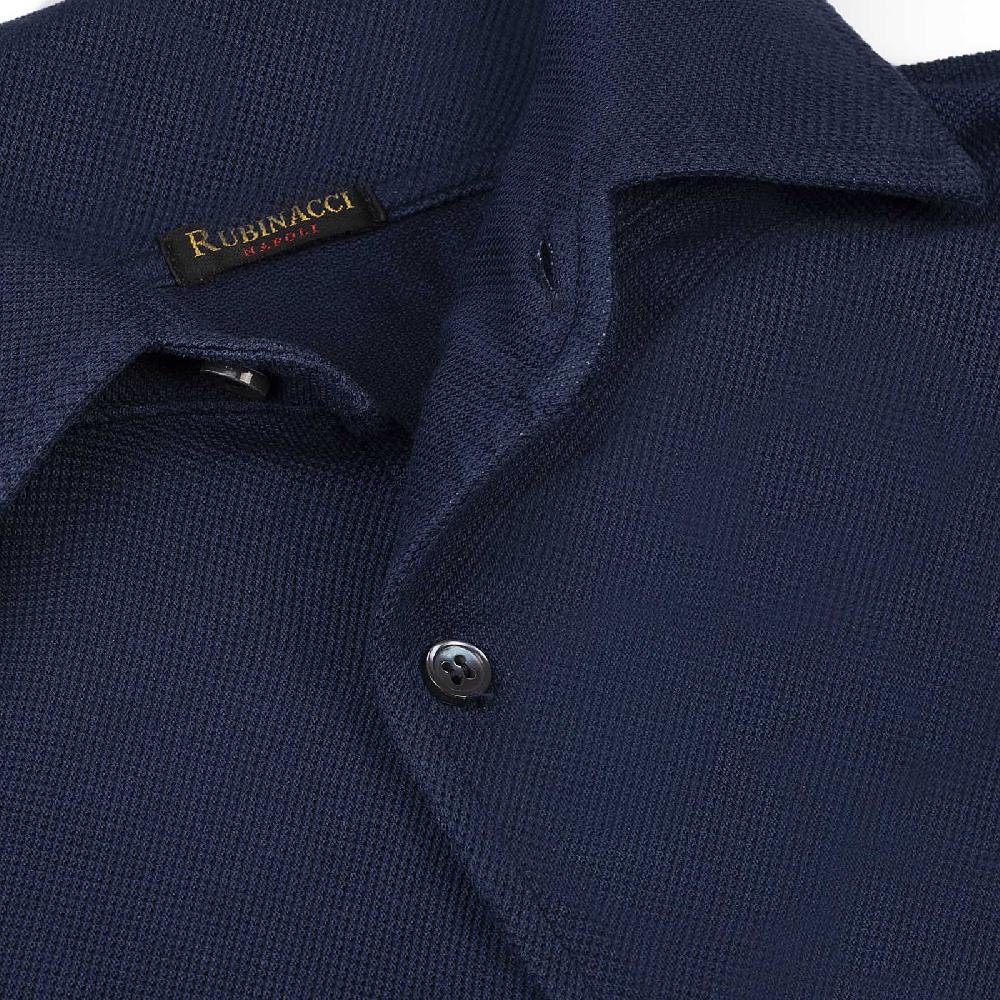 Rubinacci Camicia in piquet blu Novità
