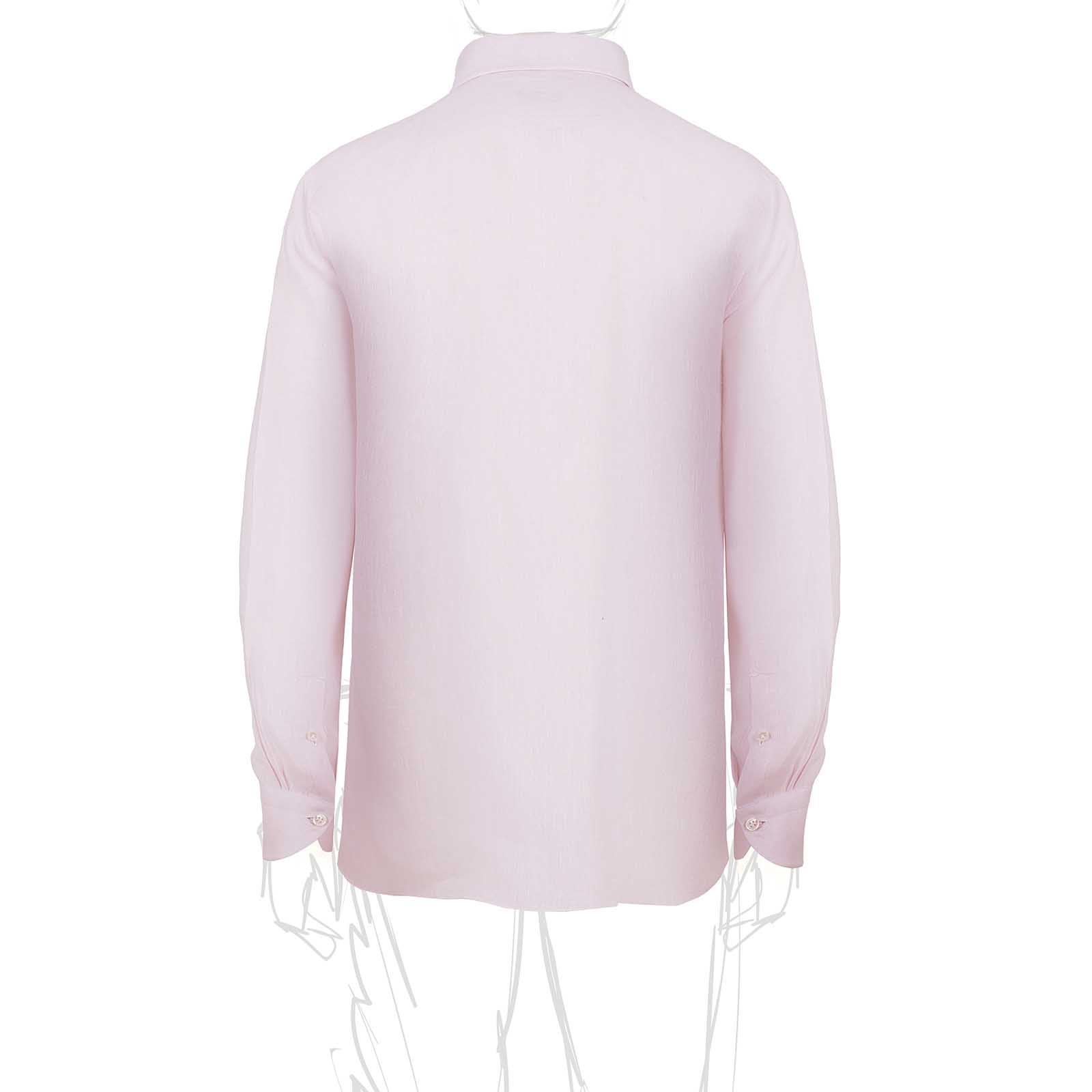 Rubinacci Camicia lino rosa Economico