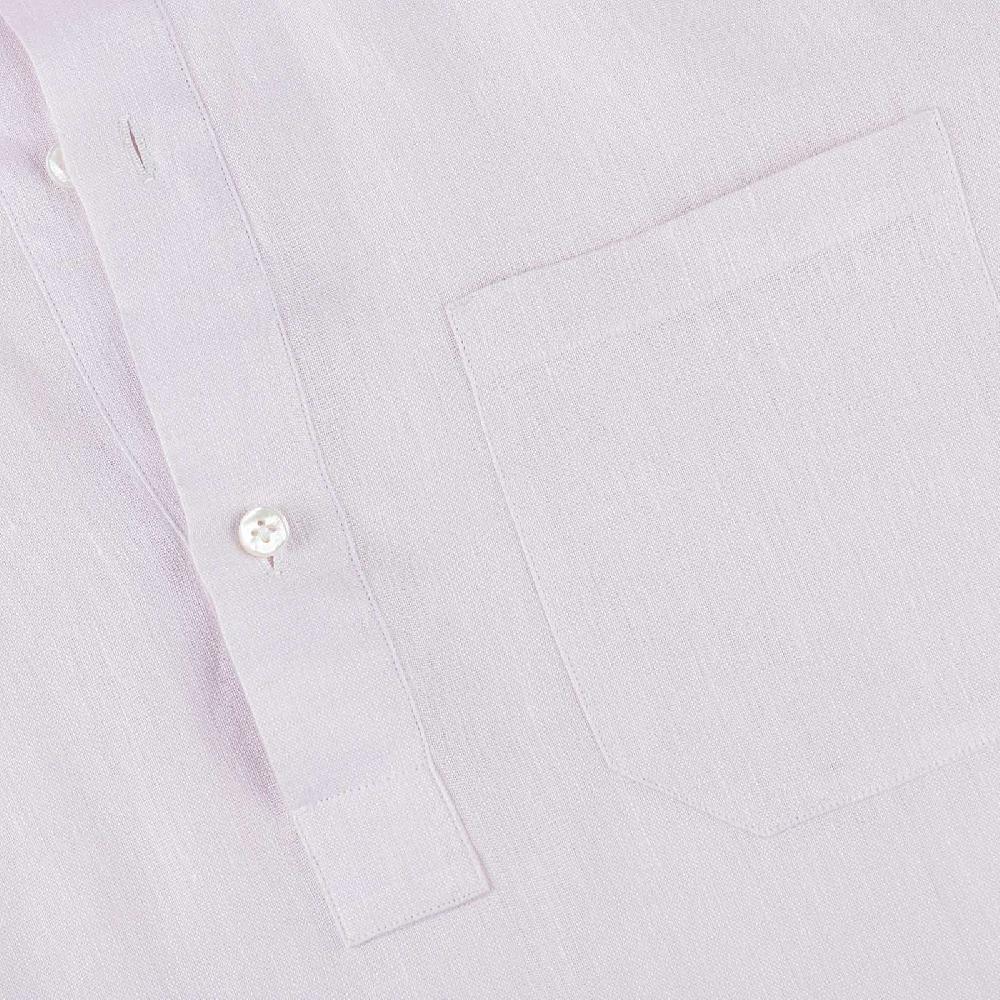 Rubinacci Polo in lino rosa Online