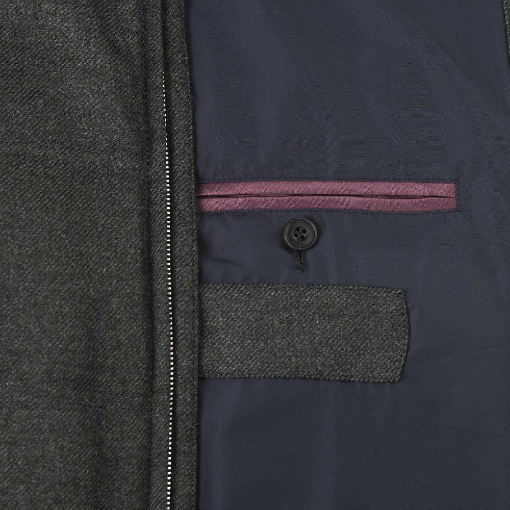 Rubinacci Gilet trapuntato lana e cashmere verde Saldi Di Fabbrica