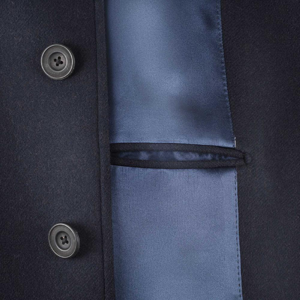 Rubinacci Cappotto raglan in lana skyfall blu I Più Venduti