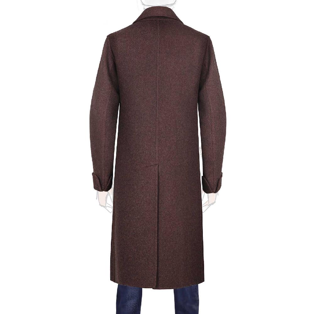 Rubinacci Cappotto doppio petto in cashmere bordeaux Limited Edition Qualità