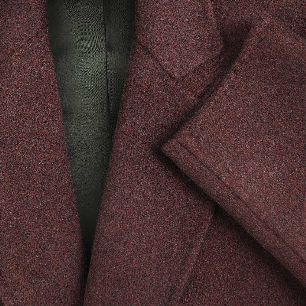Rubinacci Cappotto in cashmere bordeaux Limited Edition Vendita