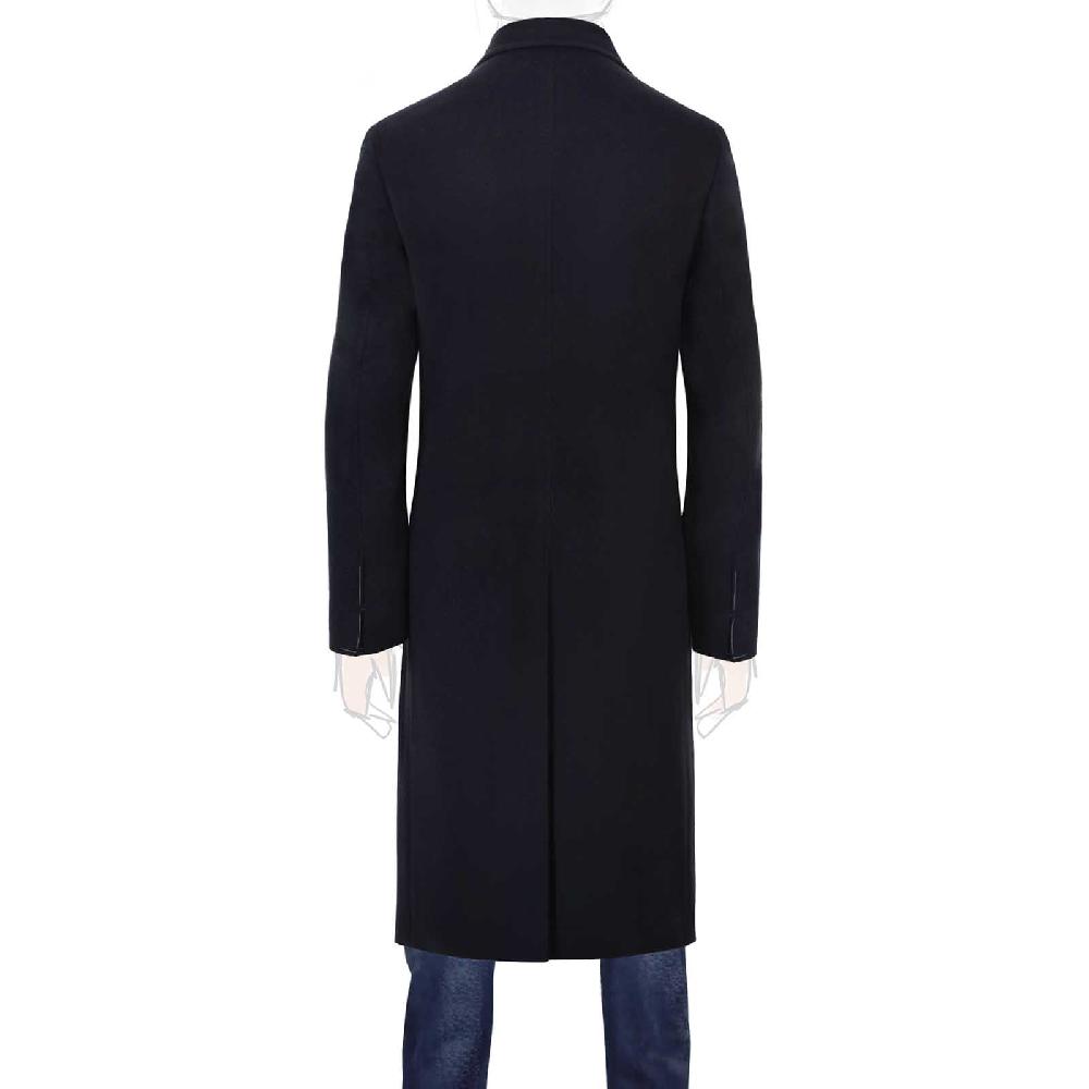 Rubinacci Cappotto in cashmere blu Pezzi Unici