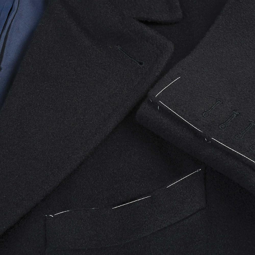 Rubinacci Cappotto in cashmere blu Pezzi Unici
