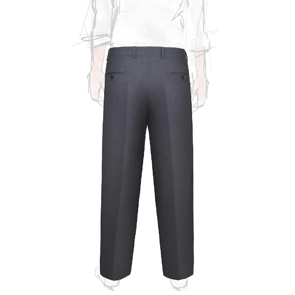 Rubinacci Pantalone 2 pinces in tasmania grigio scuro Shopping online