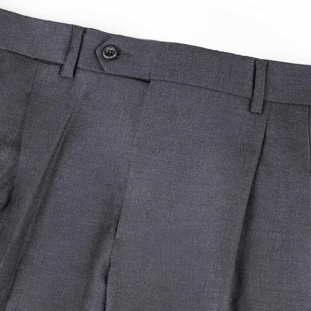 Rubinacci Pantalone 2 pinces in tasmania grigio scuro Shopping online