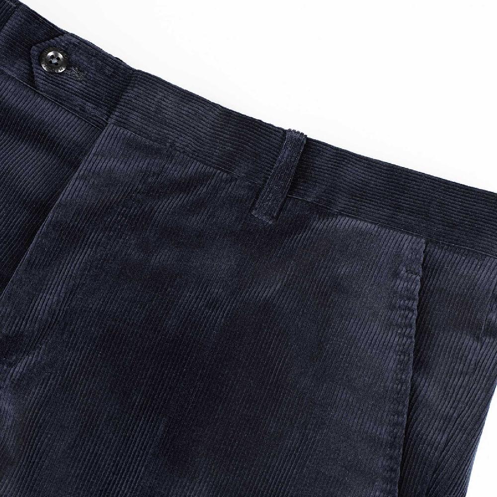 Rubinacci Pantalone in velluto a costine blu Smaltimento dello stoccaggio