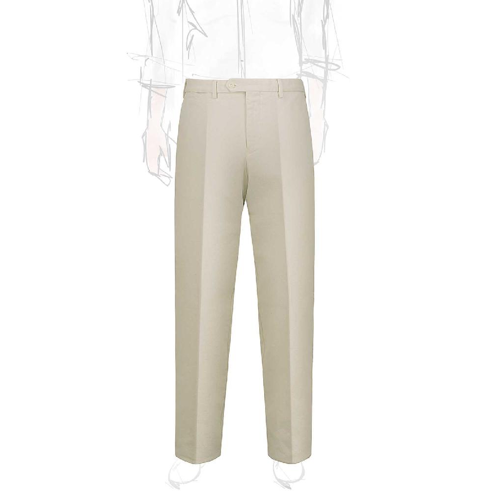 Rubinacci Pantalone in cotone panna Vendita calda