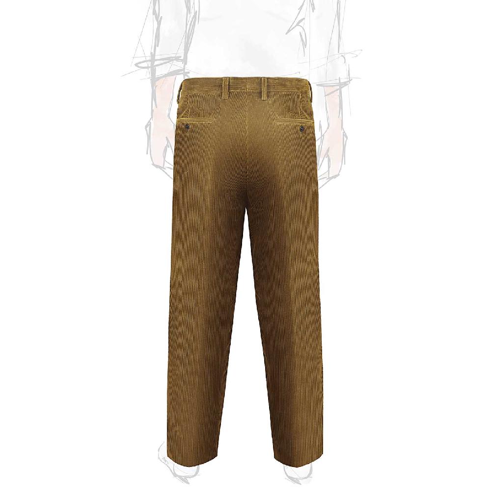 Rubinacci Pantalone in velluto a coste visone Online Outlet