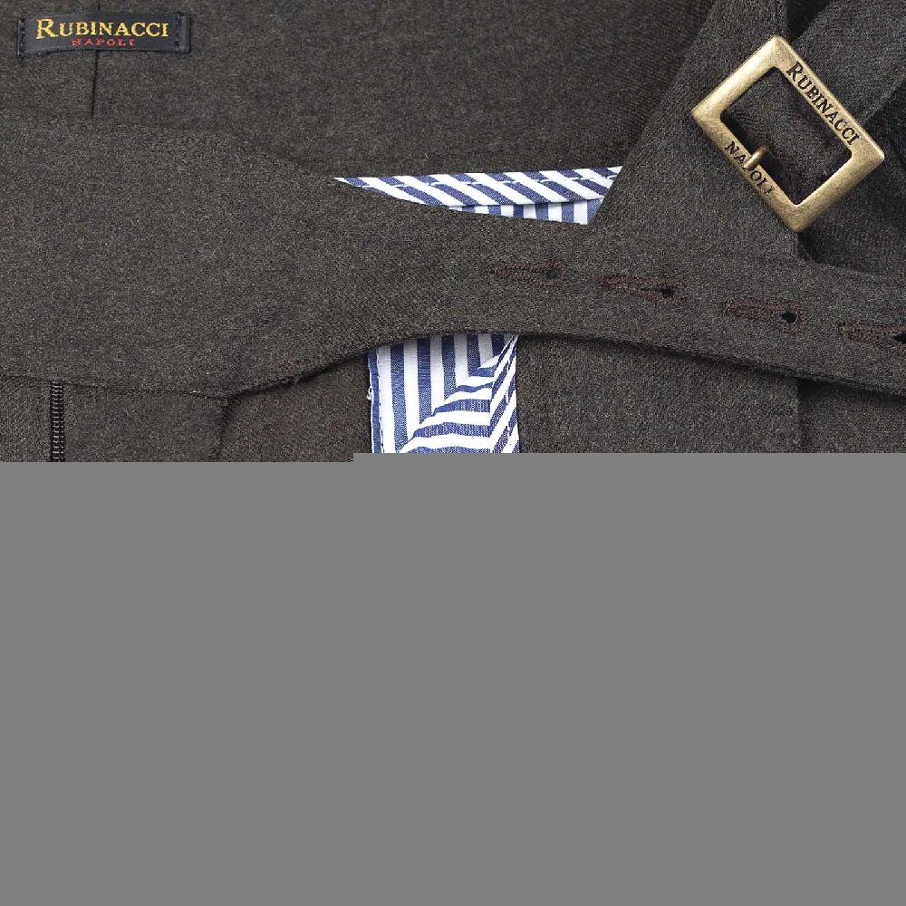 Rubinacci Pantalone manny in flanella tortora limited edition Offerta settimanale