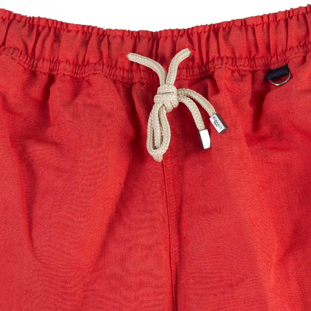 Rubinacci Costume da bagno rosso in lino e cotone ACQUISTA ORA