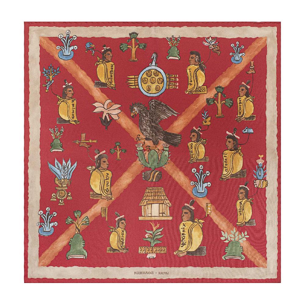 Rubinacci Pochette mendoza rosso Negozio online di fabbrica