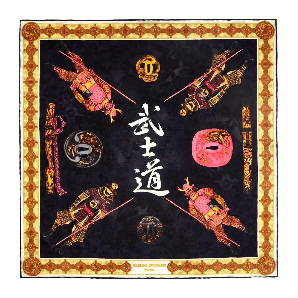 Rubinacci Pochette samurai nero Flash Sale