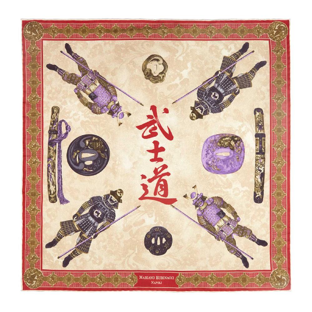 Rubinacci Pochette samurai rosso Offerta esclusiva