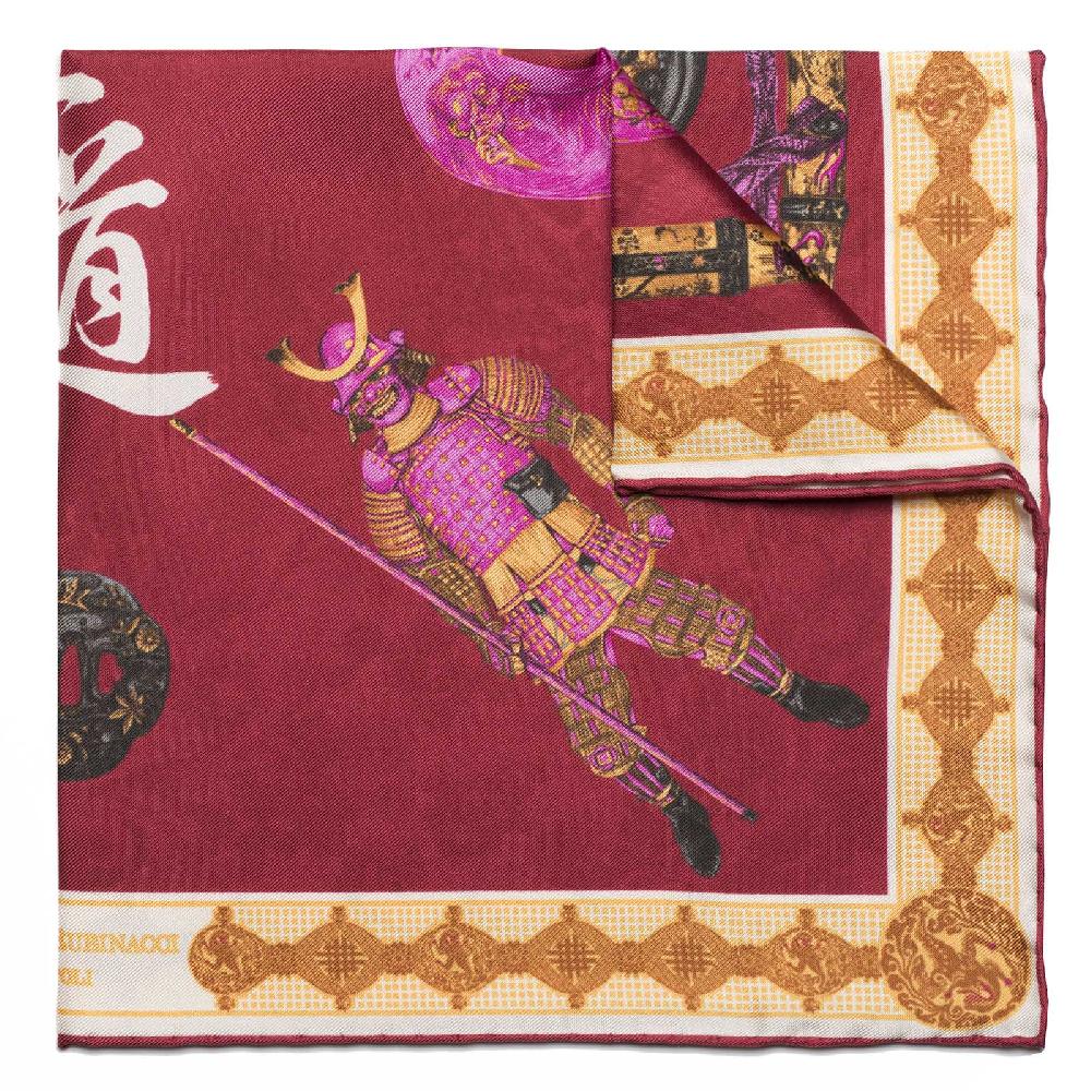 Rubinacci Pochette samurai bordeaux Black Friday