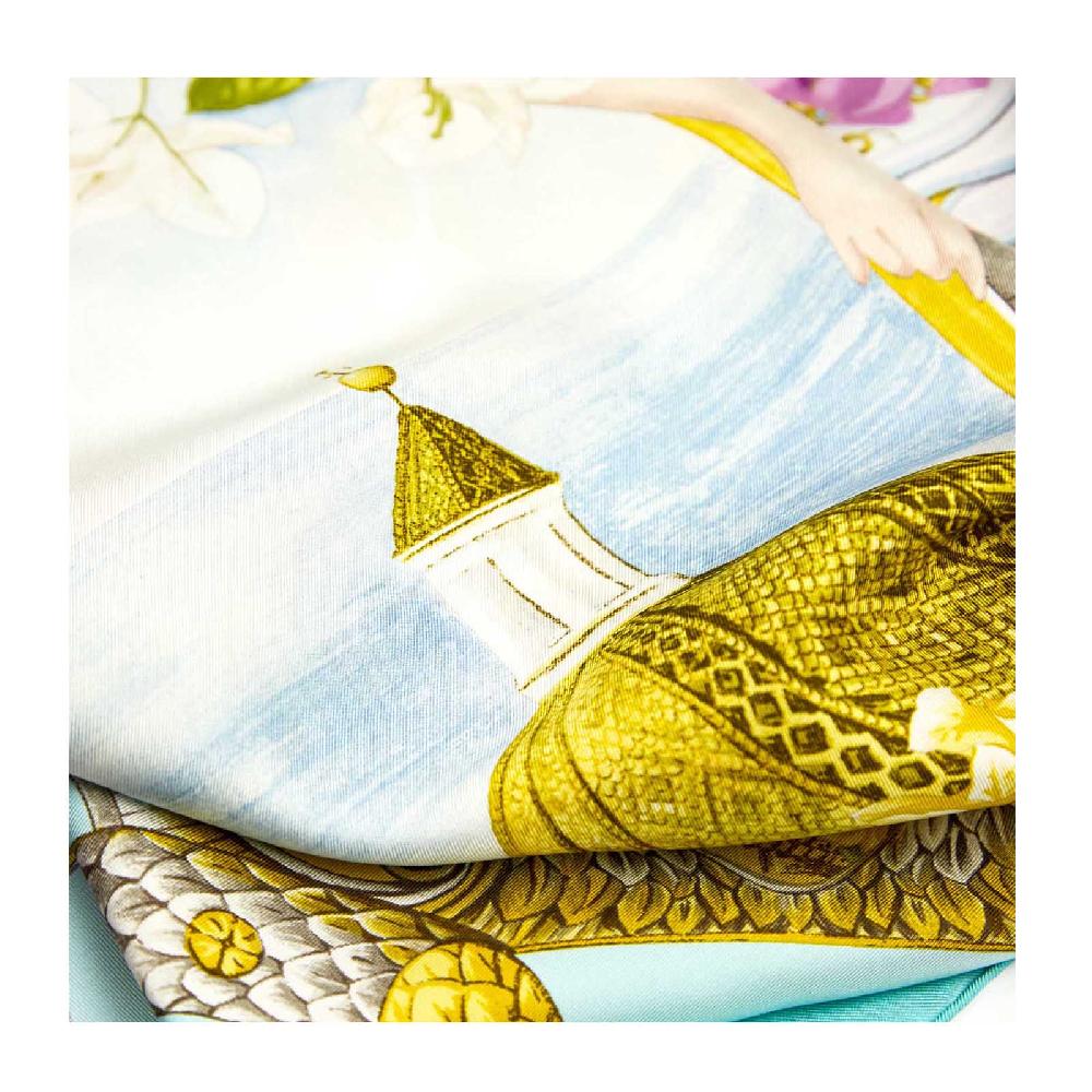Rubinacci Foulard sirenuse verde acqua Smaltimento dello stoccaggio