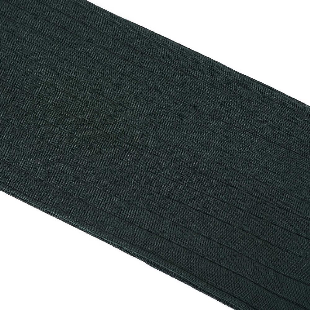 Rubinacci Calze in filo di Scozia a costina verde bosco Online Outlet