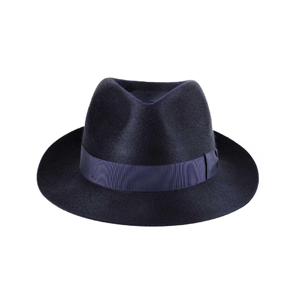 Rubinacci Fedora in cashmere blu ACQUISTA ORA
