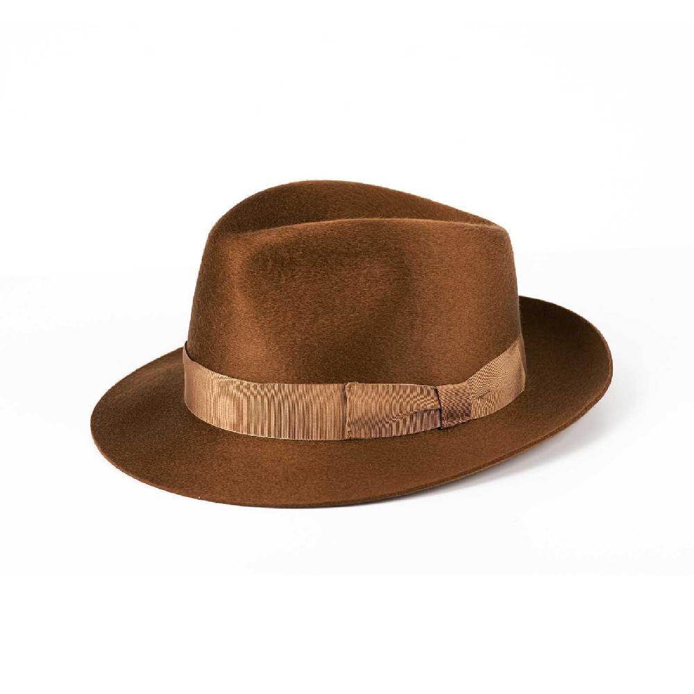 Rubinacci Fedora in cashmere tabacco Latest stili